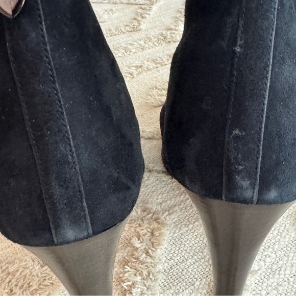 COACH WOMENS BLACK SUEDE JEMMA ANKLE BOOTIES HEEL US 10 EU 40 - Picture 12 of 12